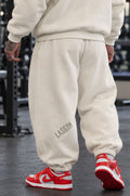 Pantalone Over Man Premium Hustle Oblique Tape Wht