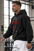Felpa Over Premium Hustle Ghotic Black