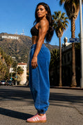 Fit-Denim Oversized Pants