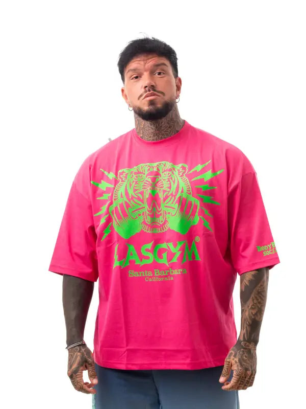 T-shirt Oversize SanBernardino Fluo EdT - Fuxia / XS