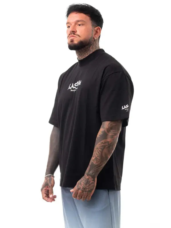 T-shirt Oversize Uomo SanAndreas Nera - T-shirt